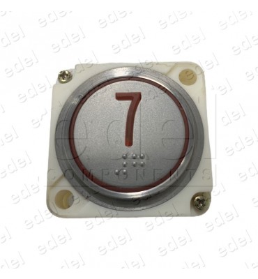 PULSADOR FAIN REDONDO LED ROJO BRAILLE (7)