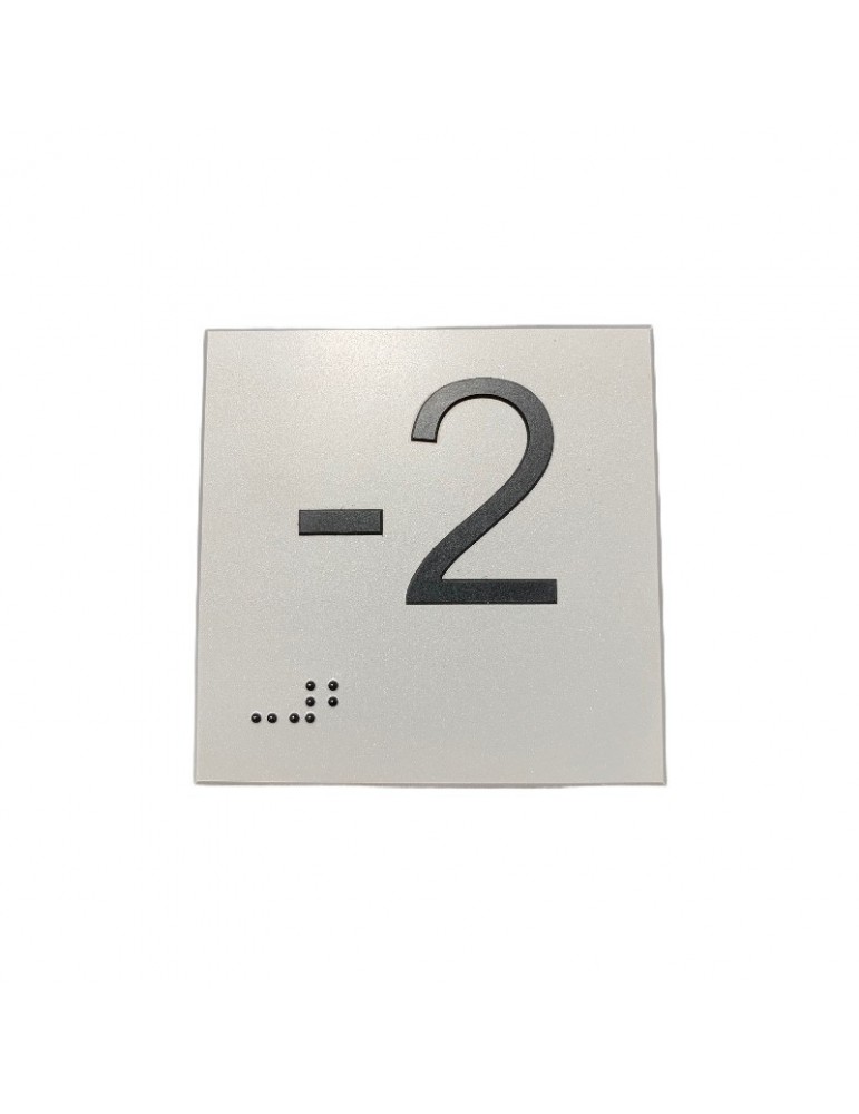 ADHESIVE 75X75X0,8 RELIEF AND BRAILLE (-2)