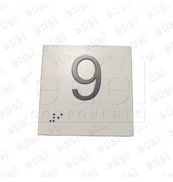 ADHESIVE 75X75X0,8 RELIEF AND BRAILLE (9)