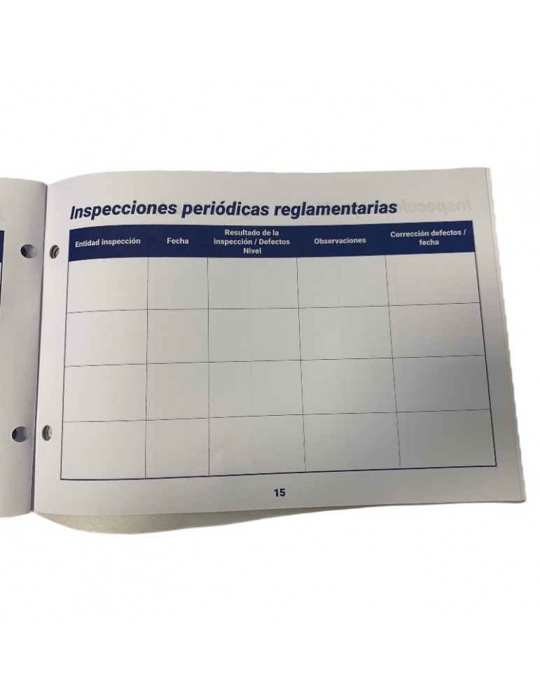ELEVATOR MANTENIMENT BOOK