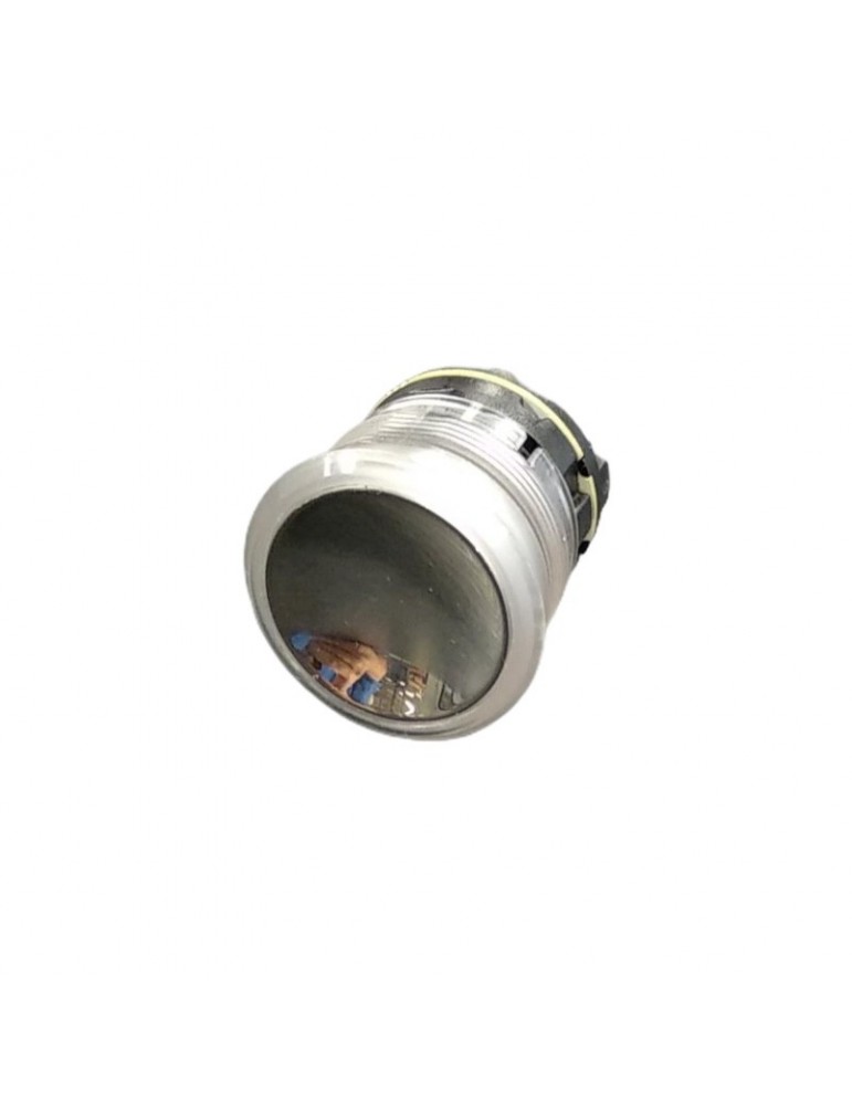 FAA25090AH207 PULSADOR OTIS 2000 REDONDO ANILLO LUMINOSO ROJO CON REGLETA 1NO/NC LUXURY 230V