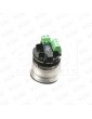 FAA25090AH207 PULSADOR OTIS 2000 REDONDO ANILLO LUMINOSO ROJO CON REGLETA 1NO/NC LUXURY 230V