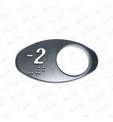 CARATULA OTIS GEN2 CROM.SATINADA BRAILLE (-2)