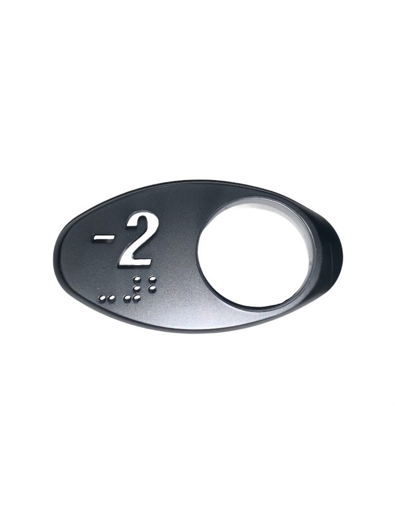 CARATULA OTIS GEN2 CROM.SATINADA BRAILLE (-2)