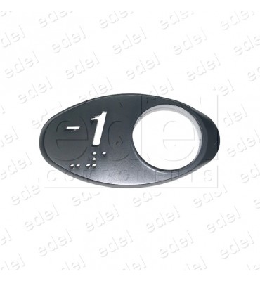 CARATULA OTIS GEN2 CROM.SATINADA BRAILLE (-1)