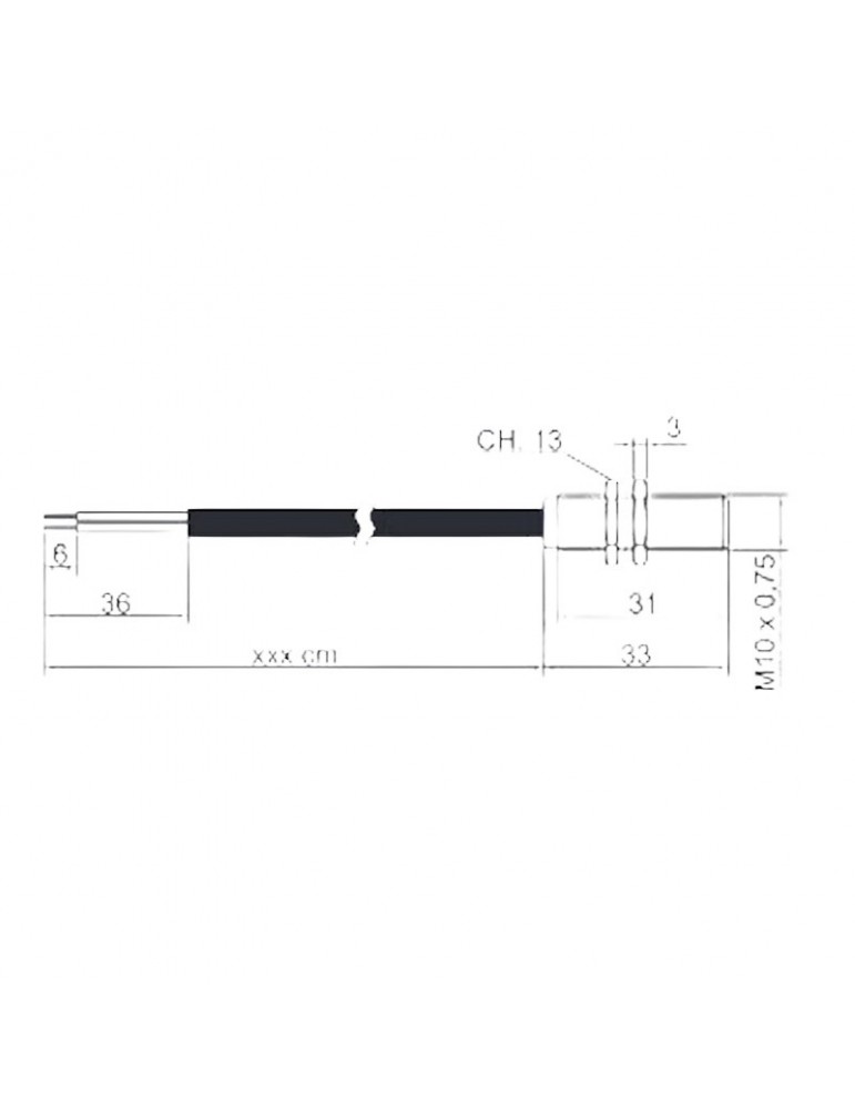 D102-1V-BF-0200 DETECTOR MAGNÉTICO STEM CONMUTADO M10 42MM