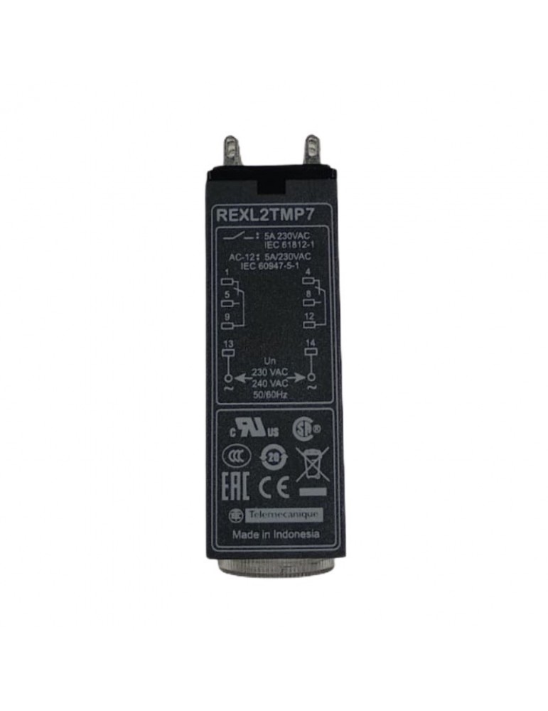 REXL2TMP7 RELÉ TEMPORIZADO REXL2TMP7 MINI 230VAC 5A 2NO