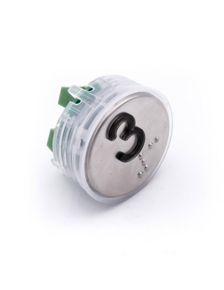 PUSH BUTTON VEGA VENUS  RED LIGHT 12/24V 3