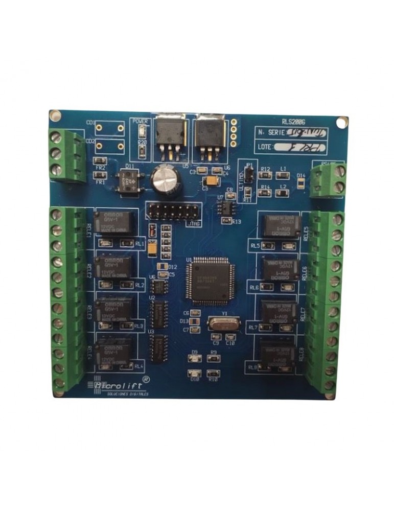 PLACA MICROLIFT 8 RELES PRL 2006 RS485