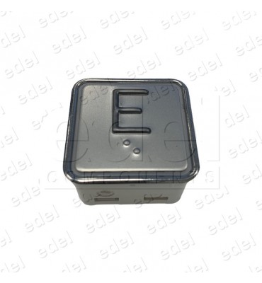 PUSH BUTTON SCHAEFER MT 42  W/BRAILLE RED INOX E