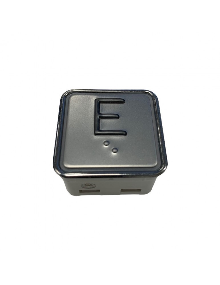 PULSADOR SCHAEFER MT42 CON BRAILLE ROJO INOX E