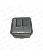 PULSADOR SCHAEFER MT42 CON BRAILLE ROJO INOX LL