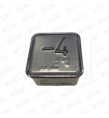 PULSADOR SCHAEFER MT42 CON BRAILLE ROJO INOX -4