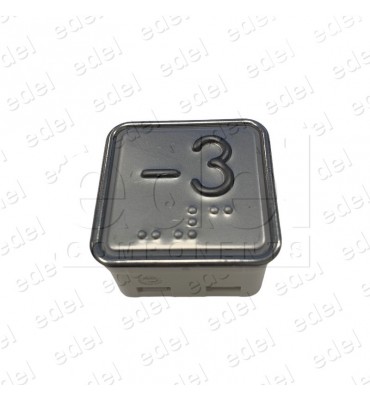 PULSADOR SCHAEFER MT42 CON BRAILLE ROJO INOX -3