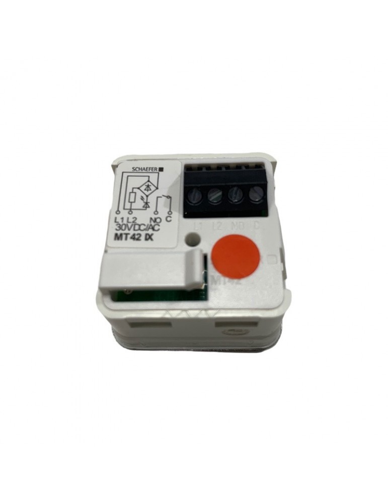 PUSH BUTTON SCHAEFER MT 42  W/BRAILLE RED INOX -3
