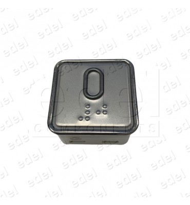 PUSH BUTTON SCHAEFER MT 42  W/BRAILLE RED INOX 0