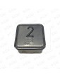 PUSH BUTTON SCHAEFER MT 42  W/BRAILLE RED INOX 2