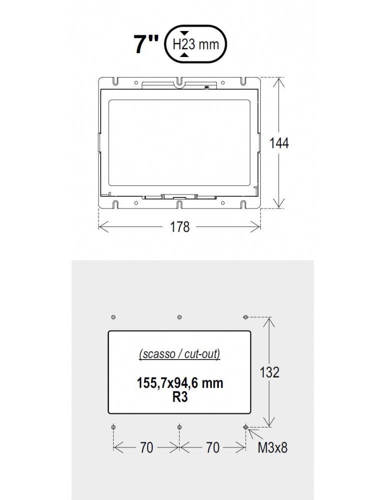 DISPLAY TFT 7" GIOTTO MULTIPARALELO Y SÍNTESI DE VOZ - BINARIO Y AUTONOMO