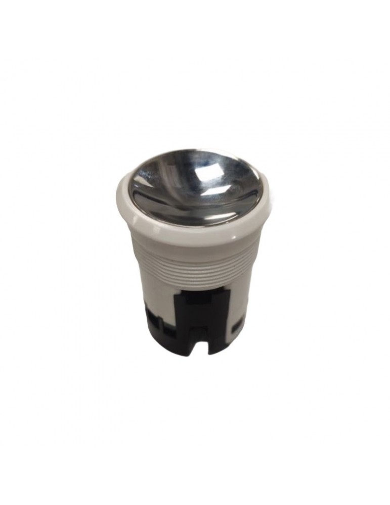 FAA25090J113 PULSADOR OTIS 2000 REDONDO ANILLO BLANCO SATIN. SIN LUMINOSO CON CUERPO