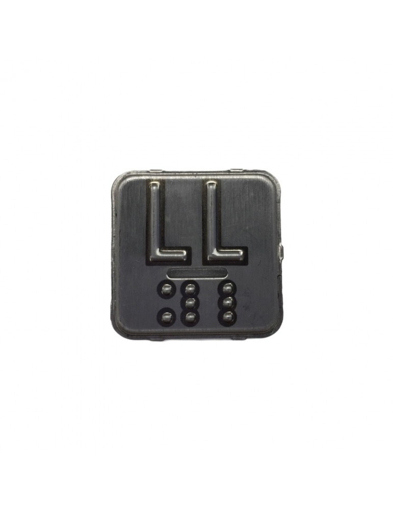 CARATULA SQ BRAILLE INOX CON REGISTRO LL