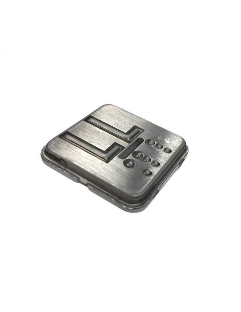 CARATULA SQ BRAILLE INOX CON REGISTRO LL