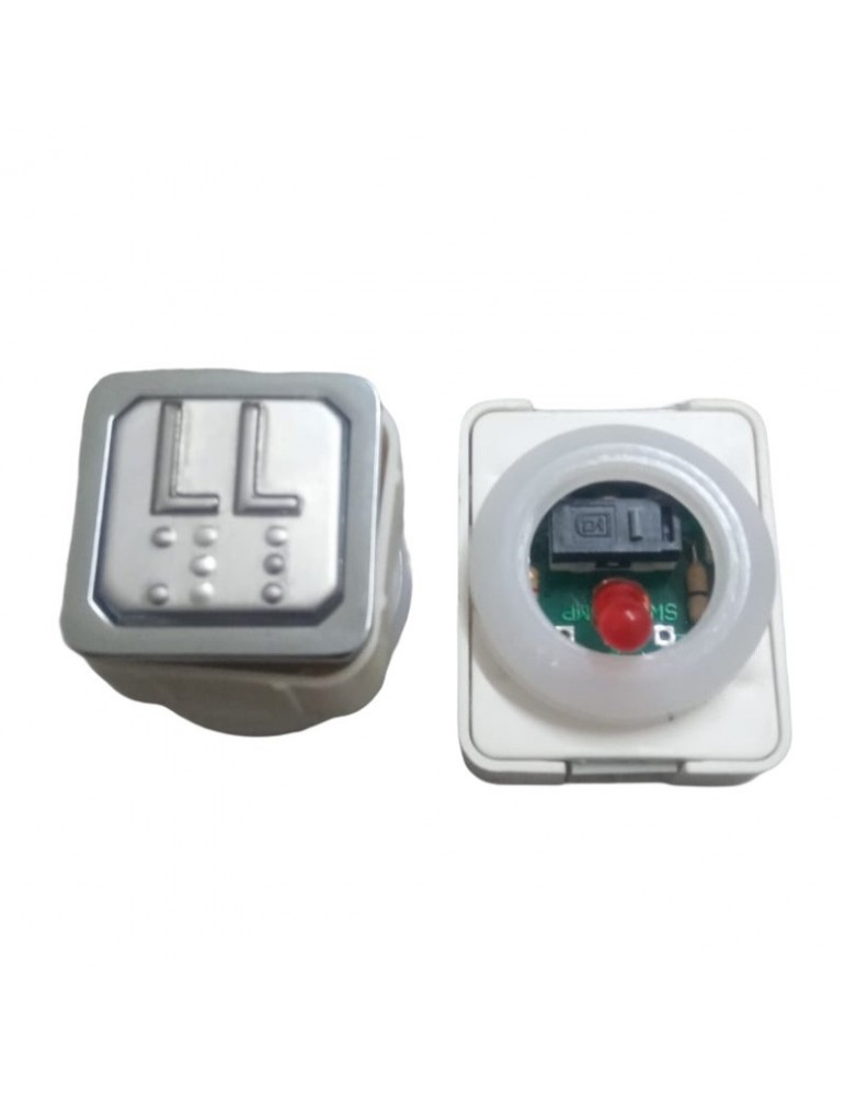 111TAB000124 BOUTON JMT TAB 1NO  LUM. 24V LED ROUGE  LL