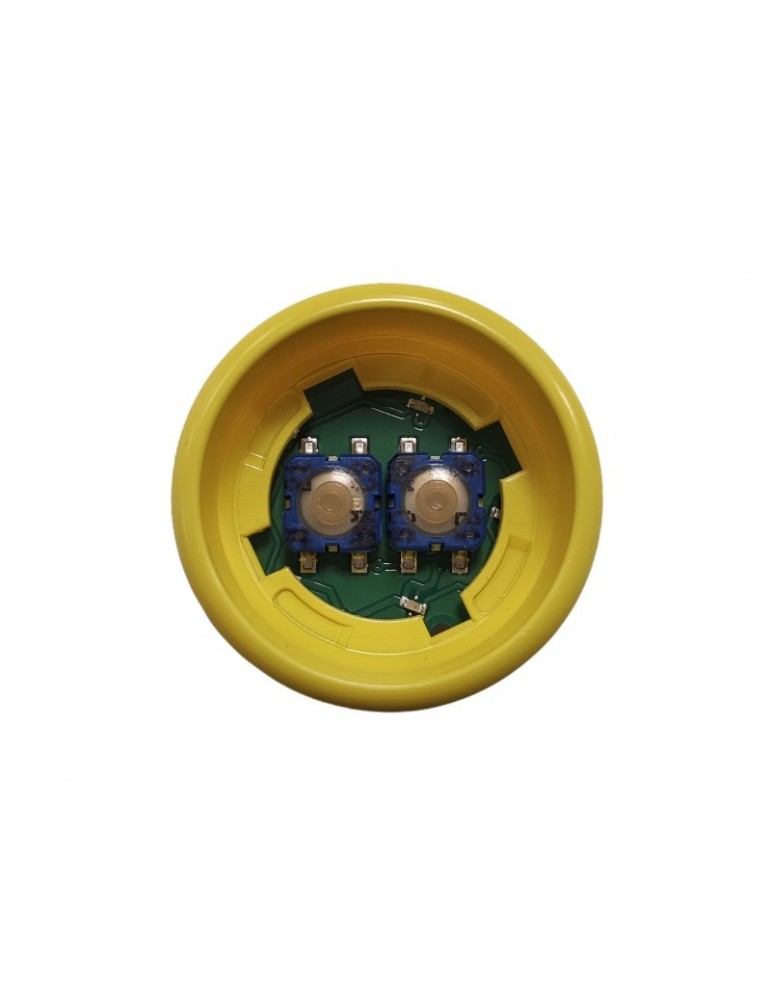 KM804343G17 PULSADOR KONE MONOSPACE ALARMA F2KALM CAB KSS AMARILLO