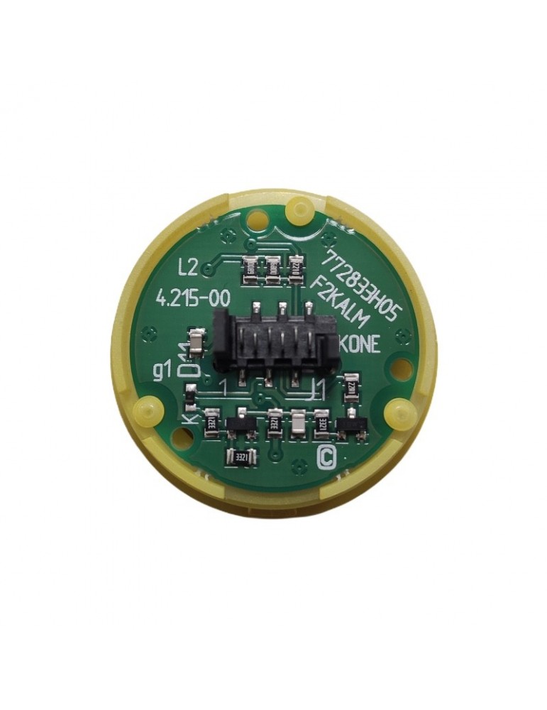 KM804343G17 PULSADOR KONE MONOSPACE ALARMA F2KALM CAB KSS AMARILLO