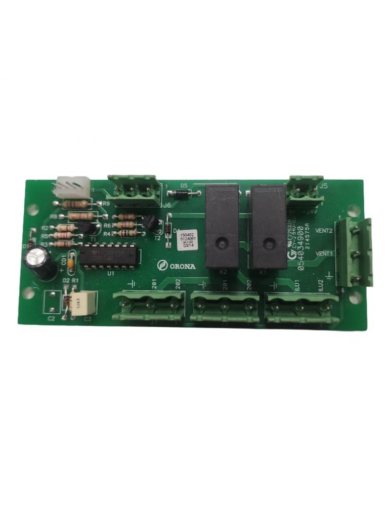 PLACA ORONA CIRCUITO CONTROL VENT. E ILUM. AUX.
