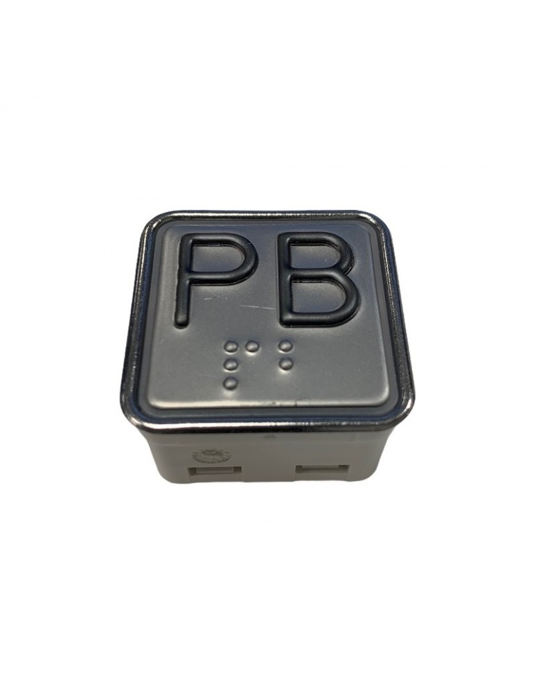 PUSH BUTTON SCHAEFER MT 42  W/BRAILLE RED INOX PB