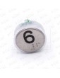 PUSH BUTTON VEGA VENUS  RED LIGHT 12/24V 6