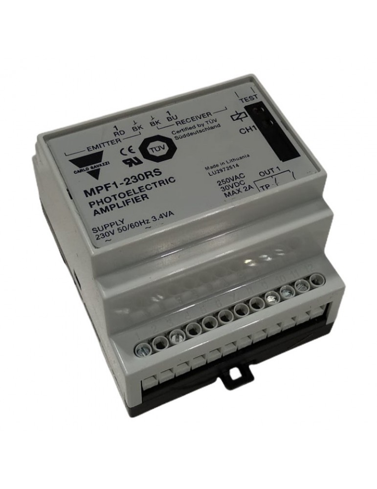 MPF1-230RS AMPLIFICADOR RELE FOTOCÉLULA CARLO GAVAZZI