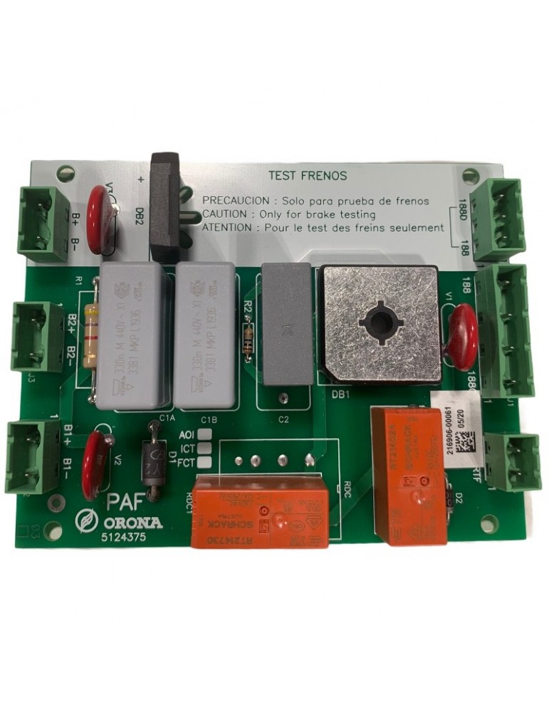 PLACA ORONA ARCAII FRENO MANIOBRA M33 OPTIMIZ.