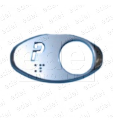 CARATULA OTIS GEN2 CROM.SATINADA BRAILLE (P)