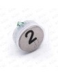 PUSH BUTTON VEGA VENUS  RED LIGHT 12/24V 2