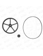 830895 KIT POLEA REDUCTORA SCHINDLER PUERTA QKS11 + POLEA MOTOR + CORREA
