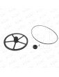 830895 KIT POLEA REDUCTORA SCHINDLER PUERTA QKS11 + POLEA MOTOR + CORREA