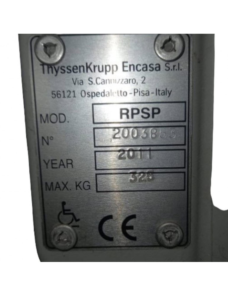 10008000 BOTONERA SALVAESCAL. THYSSEN TK ENCASA 06/33.062