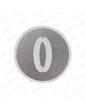 KM804340G000 CARATULA PULSADOR BLANCA KONE MONOSPACE CORTA (0)