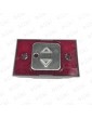 R2172PTBPR47 PULSADOR MP COMPAC T BRAILLE CON PILOTO 24V ROJO (FLECHA DOBLE)