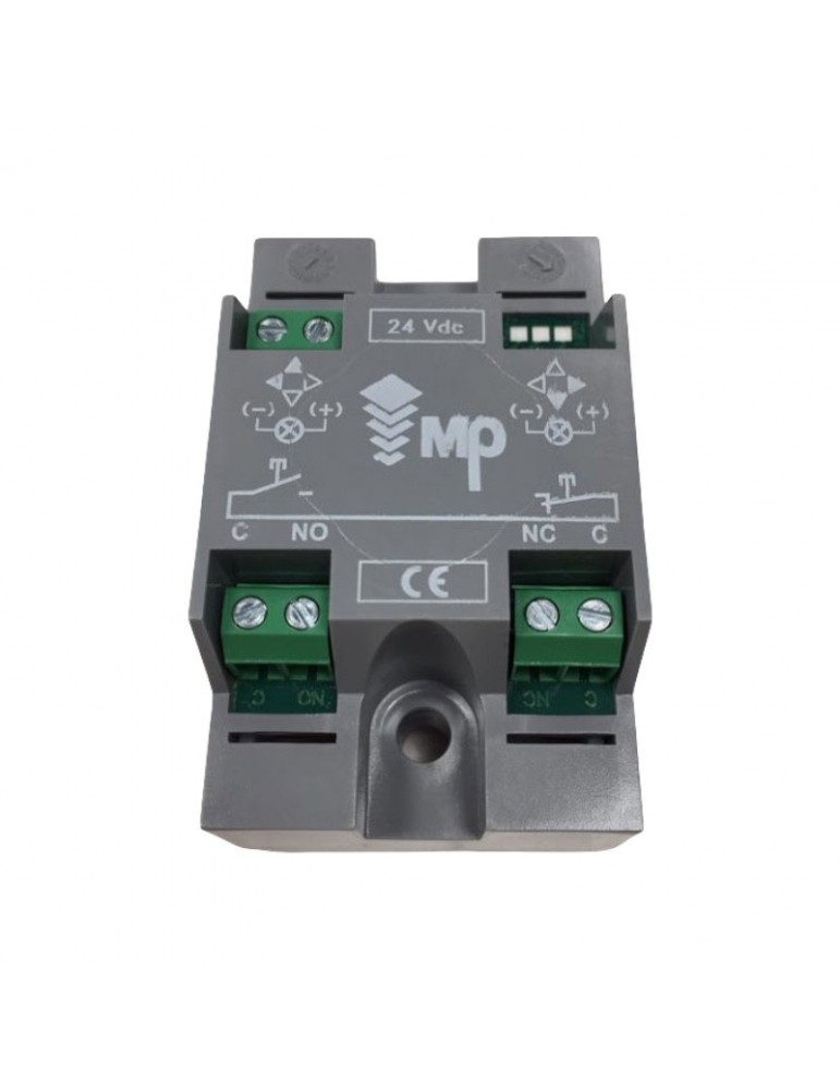 PULS. MP COMPAC T BRA. CON PILOTO 24V ROJO FL/DOB