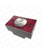 2172PVBCR124 PULSADOR COMPAC V REDONDO BRAILLE 1C CORONA 24V ROJO 3