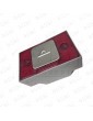 PULSADOR MP COMPAC BRA COR 1C 24V ROJO RELIEVE (FLECHA SUBIDA)