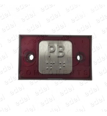 R2172PTBCRPB PUSH BUTTON MAC PUARSA COMPAC BRAILLE COR 1C 24V RED PB