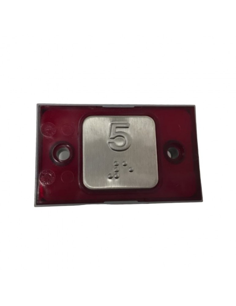 R2172PTBCR05 PULSADOR MAC PUARSA COMPAC BRAILLE COR 1C 24V ROJO (5)
