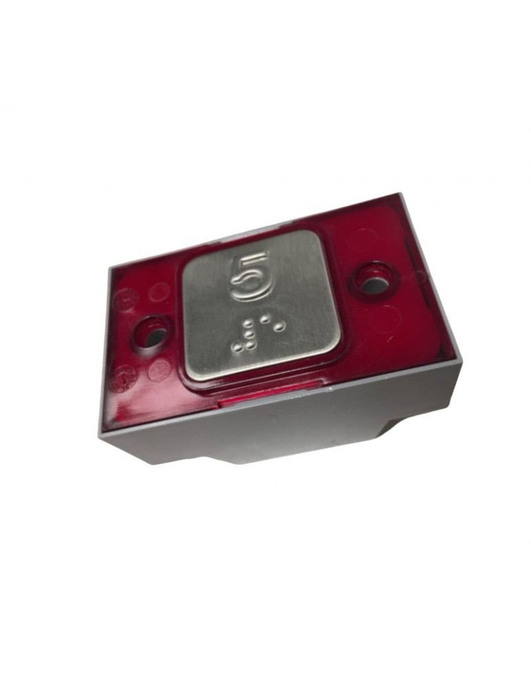 R2172PTBCR05 PUSH BUTTON MAC PUARSA COMPAC BRAILLE COR 1C 24V RED 5