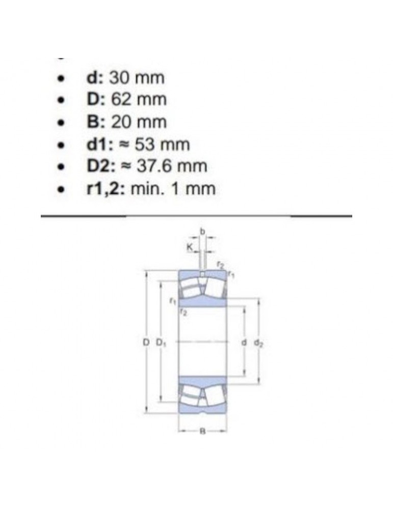 RODAMIENTOS 22206E SKF DE RODILLO ESCALERA