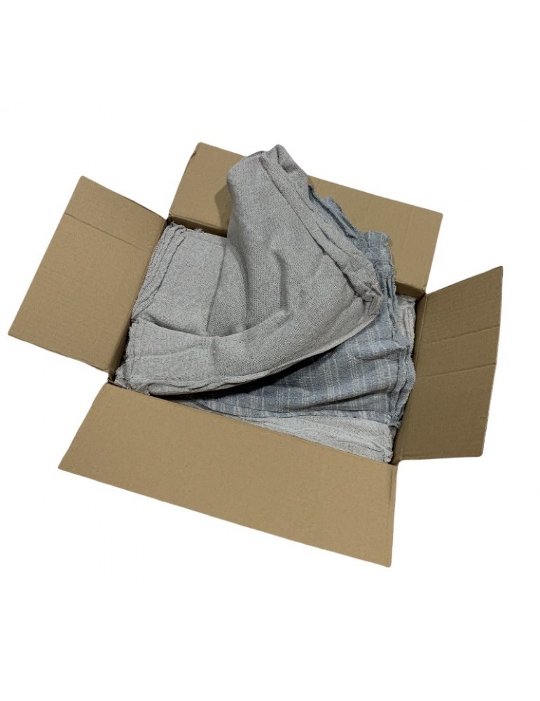 CAJA DE TRAPOS AZULES CORTADOS EN CAJA DE 5 KILOS