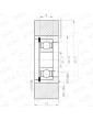 RUEDA MACLA 50/10x15MM SIN EJE
