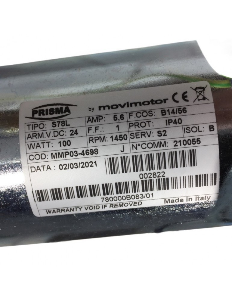 780 000 C087/01 MOTOR DOOR PRISMA MICRO GEARED